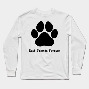 Dog Paw Print Fill Long Sleeve T-Shirt